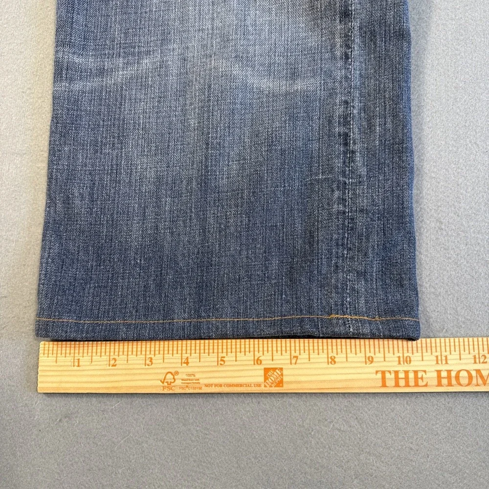 Seven 7 For All Mankind Jeans Men's 40/25 Blue Dark Wash Straight WIDE